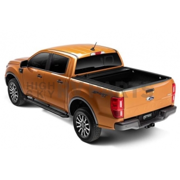 Retrax Tonneau Cover Hard Manual Retractable Black Matte Powder Coated Polycarbonate Plastic - 60335-2
