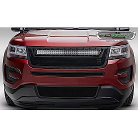 T-Rex Truck Products Grille Insert - Mesh Rectangular Black Powder Coated Steel - 6316641BR