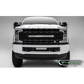 T-Rex Truck Products Grille Insert - Mesh Rectangular Black Powder Coated Aluminum - 6315491