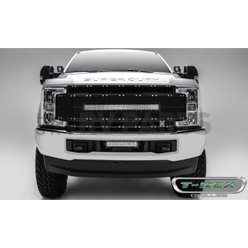 T-Rex Truck Products Grille Insert - Mesh Rectangular Black Powder Coated Aluminum - 6315491