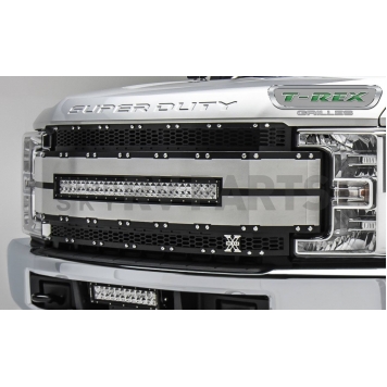 T-Rex Truck Products Grille Insert - Mesh Rectangular Black Powder Coated Aluminum - 6315493-1