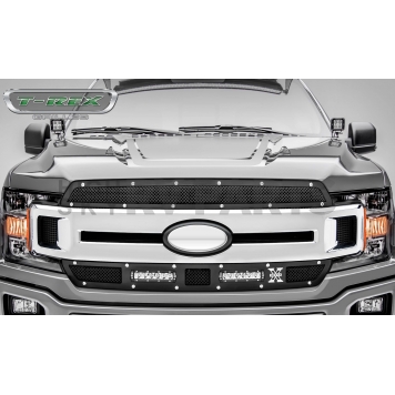 T-Rex Truck Products Grille Insert - Mesh Rectangular Black Powder Coated Steel - 6315691-1