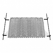 Crown Automotive Grille - Black Gloss With Clear Coated Polished Highlights Steel - RT26080