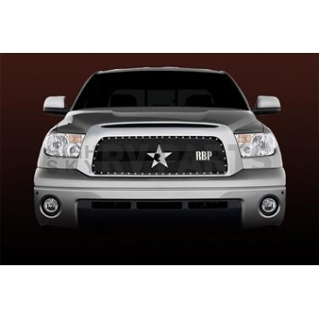 RBP (Rolling Big Power) Grille Insert - Black Powder Coated Stainless Steel Trapezoid - 951959