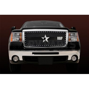 RBP (Rolling Big Power) Grille Insert - Black Powder Coated Steel Rectangular - 951206