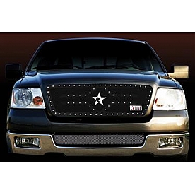 RBP (Rolling Big Power) Grille Insert - Black Powder Coated Stainless Steel Trapezoid - 651556