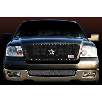 RBP (Rolling Big Power) Grille Insert - Black Powder Coated Stainless Steel Trapezoid - 651556