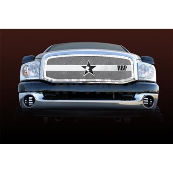 RBP (Rolling Big Power) Grille Insert - Chrome Plated Stainless Steel Rectangular - 851459