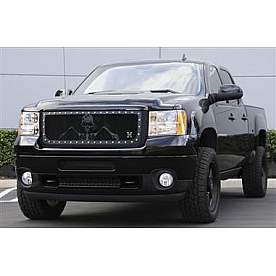 T-Rex Truck Products Grille Insert - Mesh Rectangular Flat Black Steel - 7112096