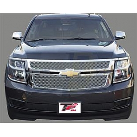 TFP (International Trim) Grille Insert - Mesh Rectangular ABS Plastic Chrome Plated - 68086GI
