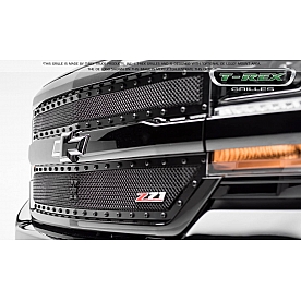 T-Rex Truck Products Grille Insert - Mesh Rectangular Black Powder Coated Steel - 6711241BR