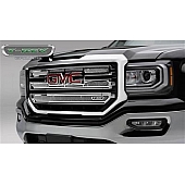 T-Rex Truck Products Grille Insert - Mesh Rectangular Polished Stainless Steel - 54214