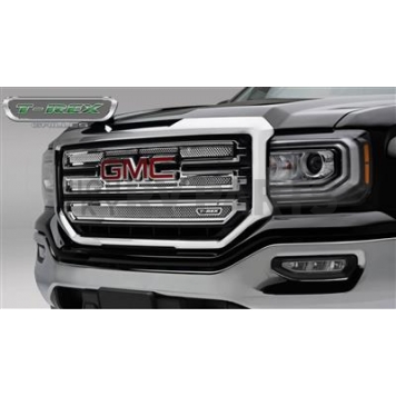 T-Rex Truck Products Grille Insert - Mesh Rectangular Polished Stainless Steel - 54214