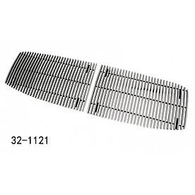 Paramount Automotive Grille Insert - Polished Aluminum 8 Millimeter Vertical Style - 321121
