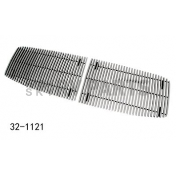 Paramount Automotive Grille Insert - Polished Aluminum 8 Millimeter Vertical Style - 321121