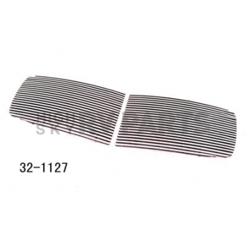 Paramount Automotive Grille Insert - Polished Aluminum 8 Millimeter Horizontal Style - 321127