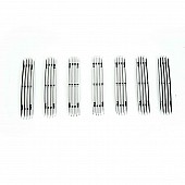 Paramount Automotive Grille Insert - Polished Aluminum 4 Millimeter Vertical Style - 300105