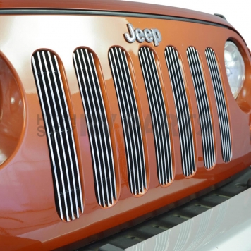 Paramount Automotive Grille Insert - Polished Aluminum 4 Millimeter Vertical Style - 300105-2