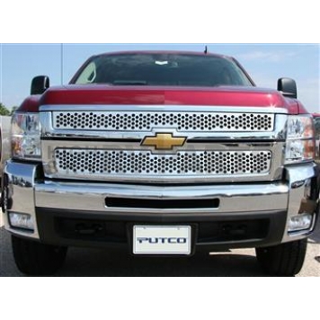 Putco Grille Insert - Polished Stainless Steel Rectangular - 84195