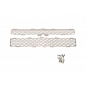 Putco Grille Insert - Polished Stainless Steel Rectangular - 84198GM