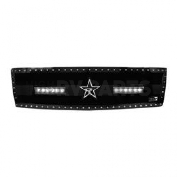 RBP (Rolling Big Power) Grille Insert - Black Stainless Steel Rectangular - 967113