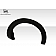 Extreme Dimensions Fender Flare - Black Fiberglass Primered Set Of 2 - 112460