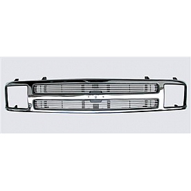 Street Scene Grille - Silver Aluminum - 95075504