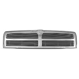 Street Scene Grille - Silver Aluminum - 95075516