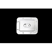 Paramount Automotive Fuel Door Cover - Triple Chrome Plated Silver ABS Plastic - 662700