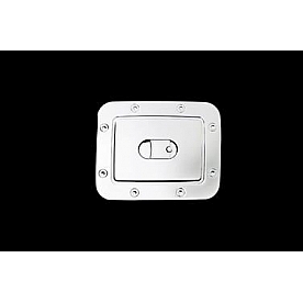 Paramount Automotive Fuel Door Cover - Triple Chrome Plated Silver ABS Plastic - 662700