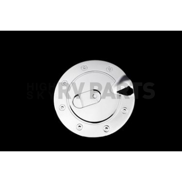 Paramount Automotive Fuel Door Cover - Triple Chrome Plated Silver ABS Plastic - 662009