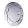 All Sales Fuel Door - Round Aluminum - 6055CL