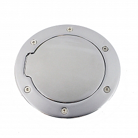 All Sales Fuel Door - Round Aluminum - 6056C