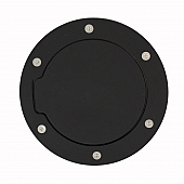 All Sales Fuel Door - Round Aluminum - 6056GK