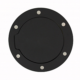 All Sales Fuel Door - Round Aluminum - 6056GK