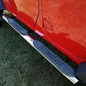 Rugged Ridge Nerf Bar 4-1/4 Inch Polished Stainless Steel - 1159308
