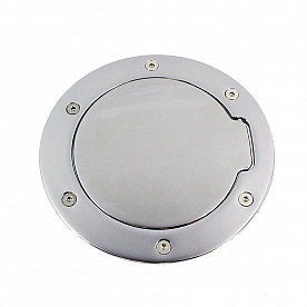 All Sales Fuel Door - Round Aluminum - 6051P