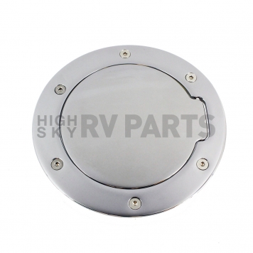 All Sales Fuel Door - Round Aluminum - 6051P