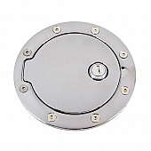 All Sales Fuel Door - Round Aluminum - 6044PL