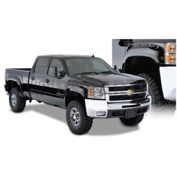 Bushwacker Fender Flare - Black Dura-Flex 2000 ABS Smooth Plastic Matte Set Of 4 - 4095002