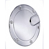 All Sales Fuel Door - Round Aluminum - 6152C