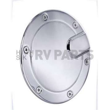 All Sales Fuel Door - Round Aluminum - 6152C
