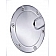 All Sales Fuel Door - Round Aluminum - 6152C