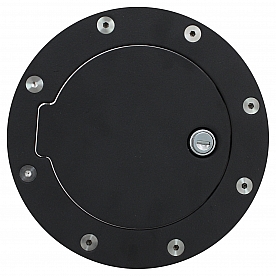 Bully Truck Fuel Door - Round Aluminum - BBS1231CK