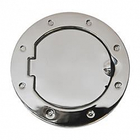 Black Mountain Fuel Door - Round Stainless Steel - BM13888