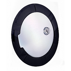 All Sales Fuel Door - Round Aluminum - 6950GKCL