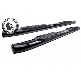 Black Horse Offroad Nerf Bar 5 Inch Steel Oval - BGM119BKBN