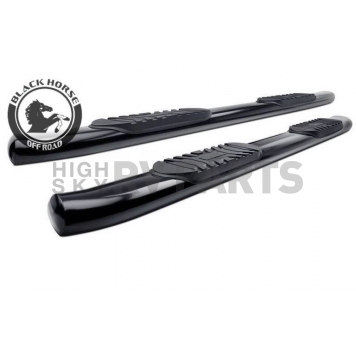 Black Horse Offroad Nerf Bar 5 Inch Steel Oval - BGM119BKBN