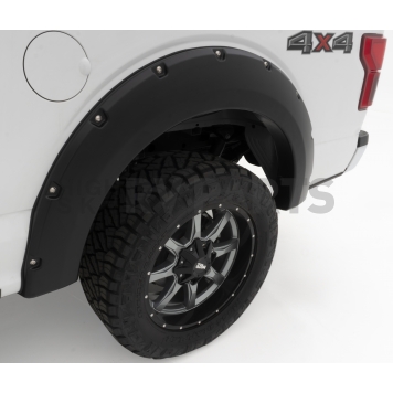 Bushwacker Fender Flare - Black ABS Smooth Plastic Matte Set Of 2 - 4013602