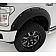Bushwacker Fender Flare - Black ABS Smooth Plastic Matte Set Of 2 - 4013602